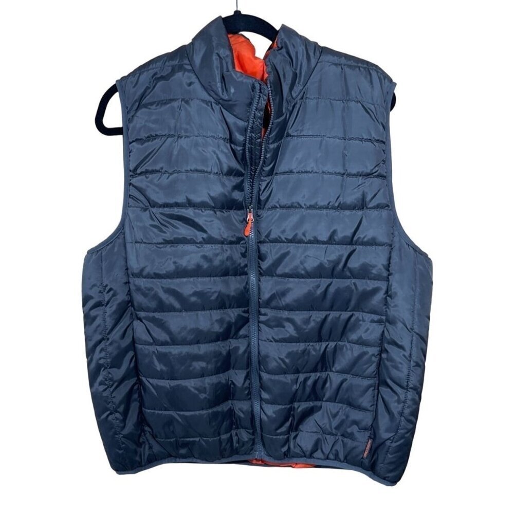 Pacific Trail Men's Puffer Vest Jacket Packable Black Size L Large